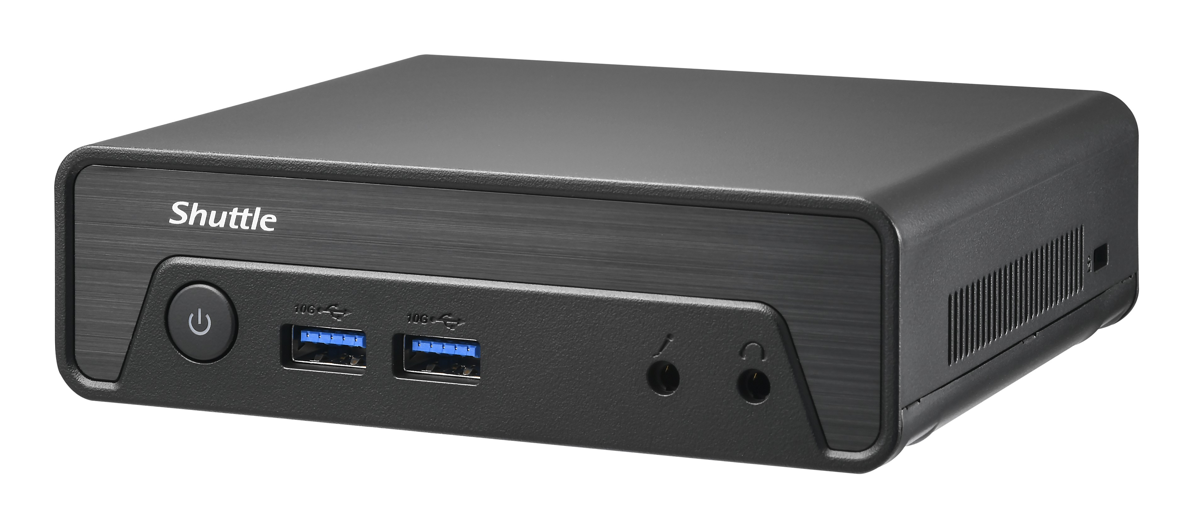 Shuttle NE1010BA PCs/estaci�n de trabajo Intel� N N100 8 GB DDR4-SDRAM 128 GB SSD Windows 11 Pro Slim PC Mini PC Negro