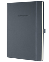 Sigel CONCEPTUM - Grau - A4 - 194 Bltter - 80 g/m - Kariertes Papier - Hardcover