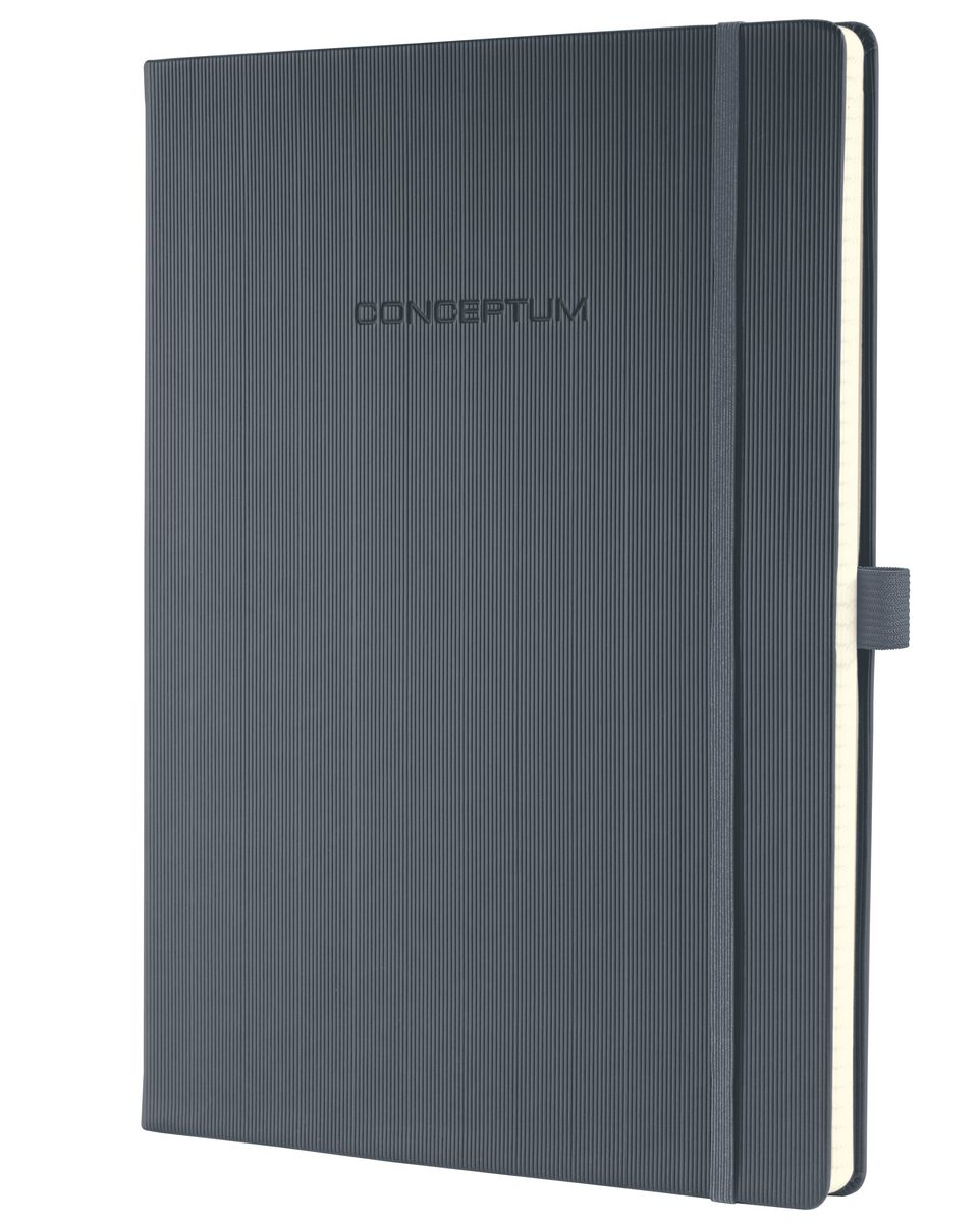 Sigel CONCEPTUM - Grau - A4 - 194 Bl�tter - 80 g/m� - Kariertes Papier - Hardcover