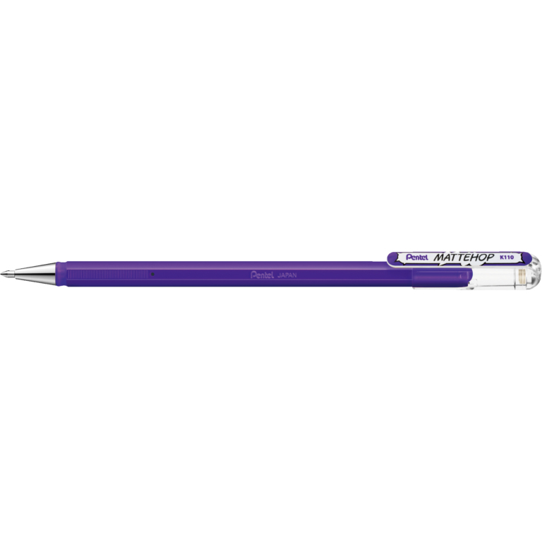 Pentel Mattehop Penna in gel con cappuccio Fine Viola 1 pz