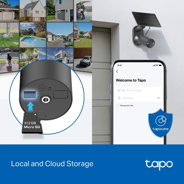 TP-LINK Tapo C411 KIT V2 - Netzwerk-�berwachungskamera - Au�enbereich - staub-/wasserdicht - Farbe (Tag&Nacht)