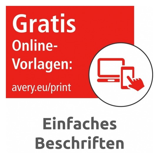 Avery LR3478-10 etiqueta autoadhesiva Rect�ngulo Permanente Blanco 10 pieza(s)