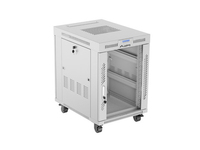 Lanberg 19 600x800 Rack Einbauschrank Glastr grau - Rack