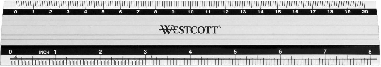 Westcott Lineal 20.0 cm silber