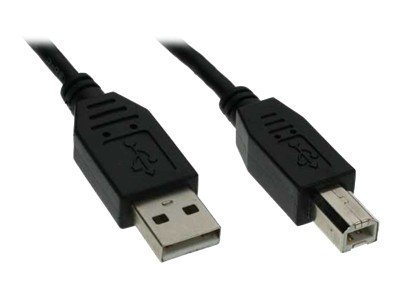 InLine Cavo USB 2.0 A maschio / B maschio, nero, 0,5m