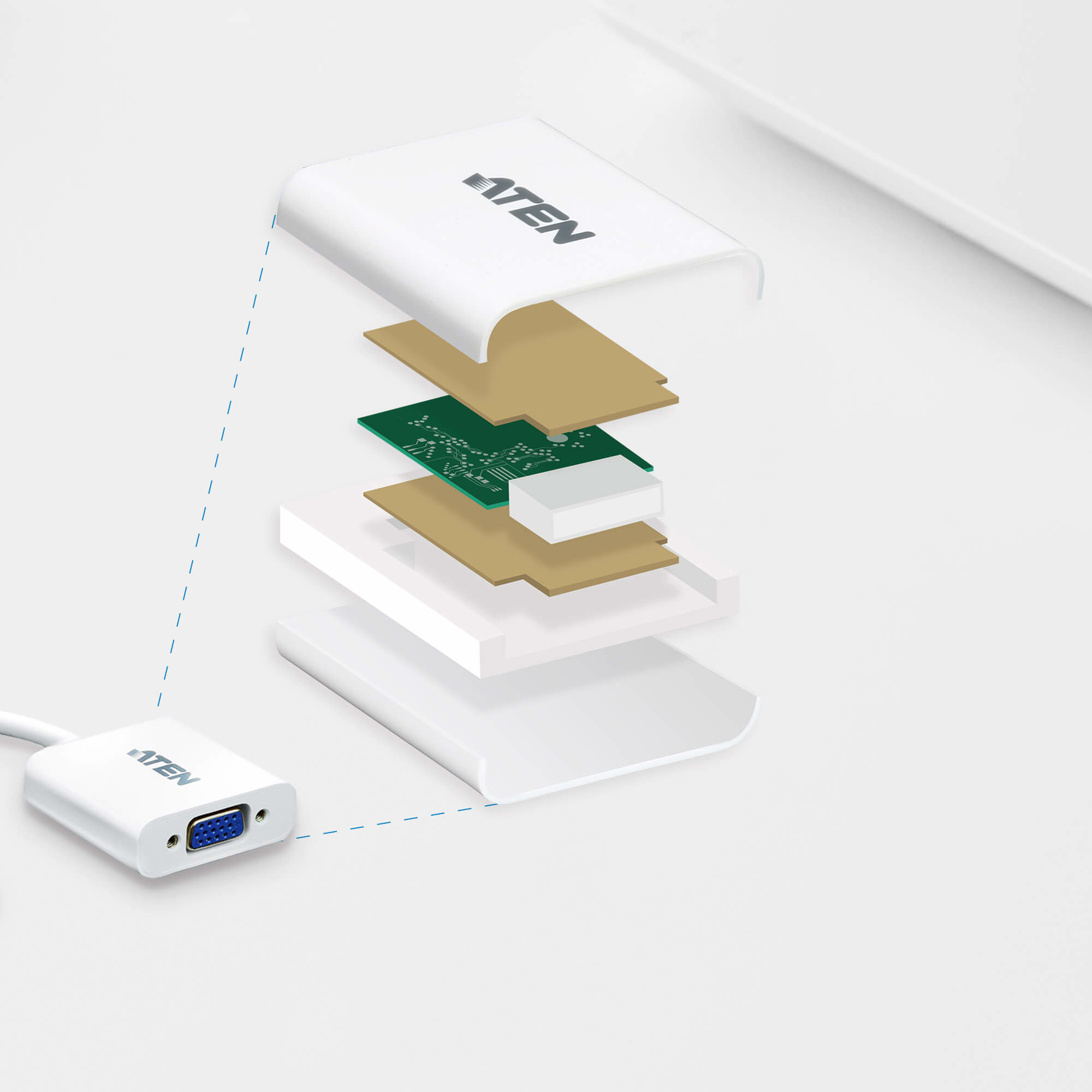 ATEN Adaptateur DisplayPort � VGA