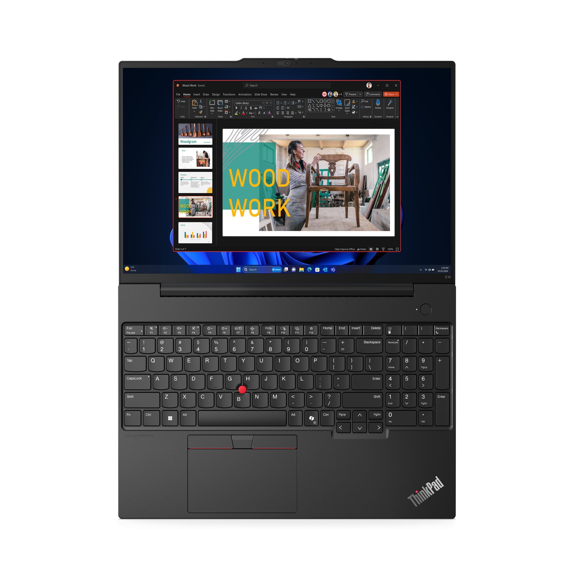 Lenovo ThinkPad E16 Gen 2 21MA - 180-Scharnierdesign - Intel Core Ultra 7 155H / 1.4 GHz - Win 11 Pro - Intel Arc Graphics - 16 GB RAM - 512 GB SSD TCG Opal Encryption 2, NVMe - 40.6 cm (16)