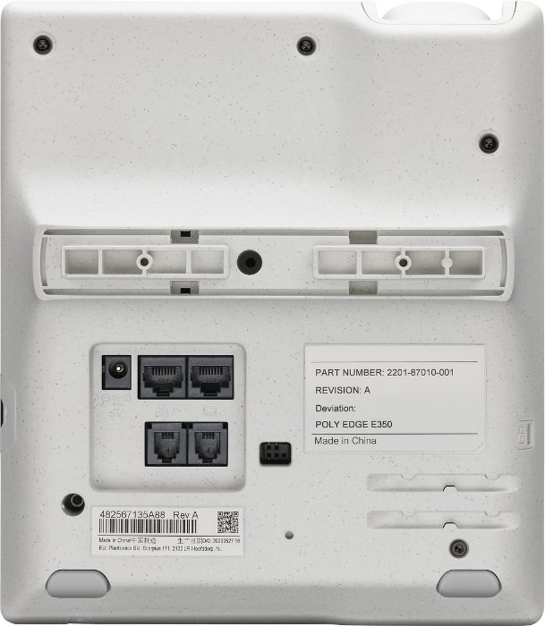POLY Edge E300 telefono IP Nero, Argento 8 linee LCD