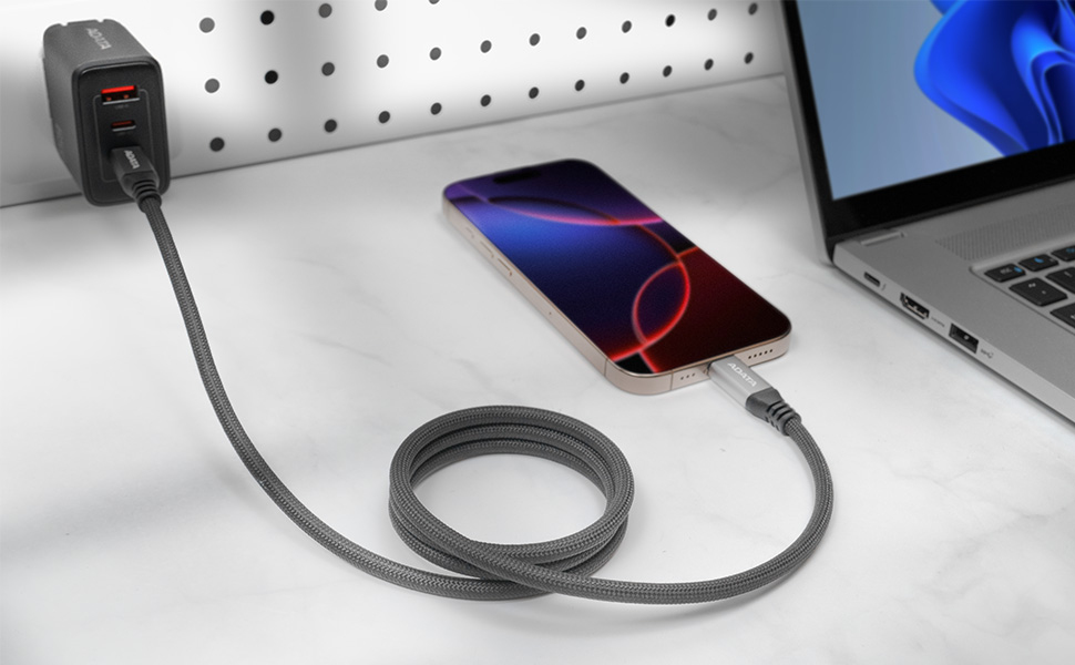 ADATA CACCU3-100W-100AN-BK c�ble USB USB 3.2 Gen 2 (3.1 Gen 2) 1 m USB C Noir