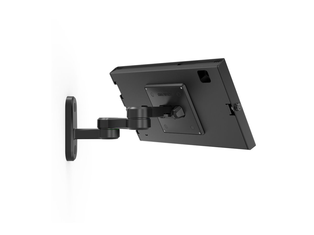 Compulocks Galaxy Tab S9/S9FE 10.9 Apex Enclosure Swing Wall Mount Black - Befestigungskit - Schwenkarm, freiliegende Front-/R�ckkamera und Sensoren - f�r Tablett - verriegelbar - Metallrahmen - Schwarz - Bildschirmgr��e: 27.7 cm (10.9)