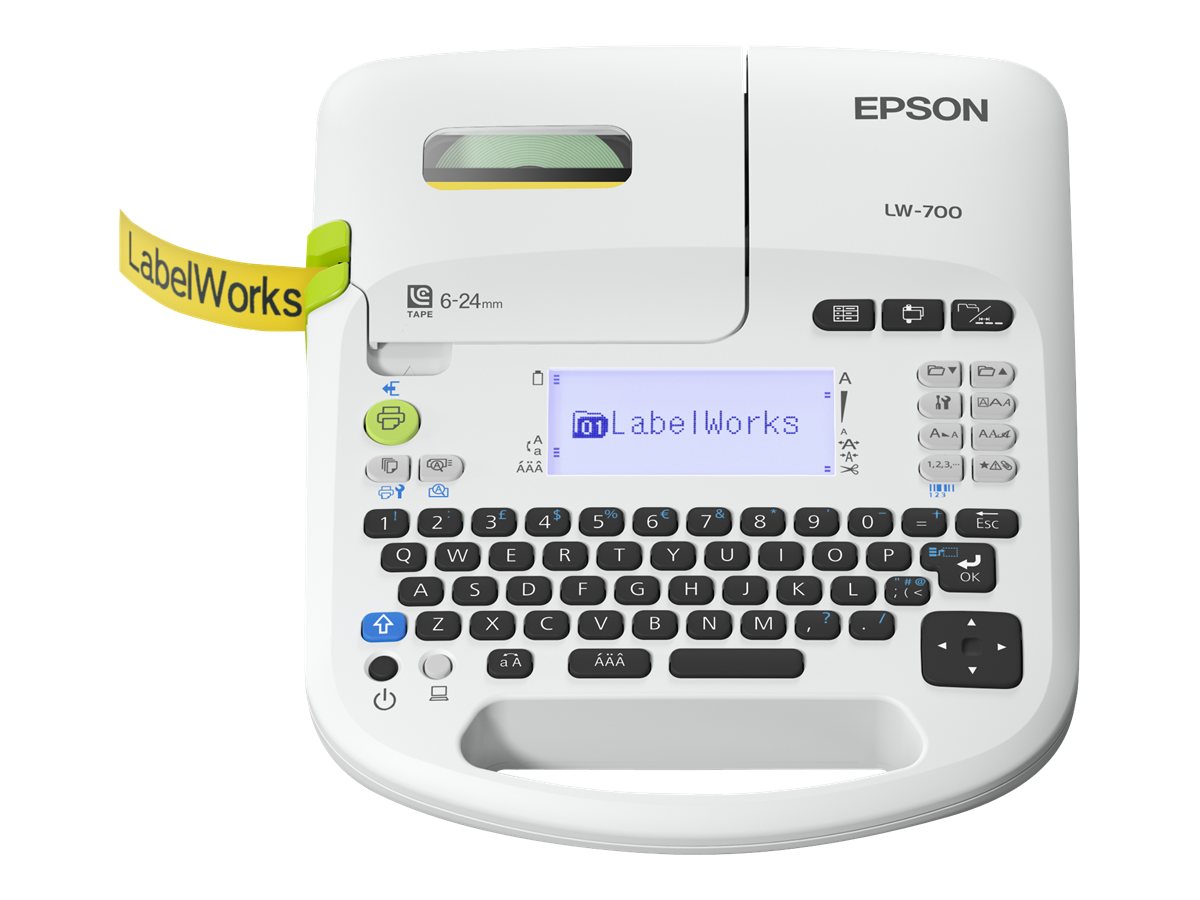 Epson LabelWorks LW-700 label printer Thermal transfer 180 x 180 DPI 13 mm/sec Wired QWERTY