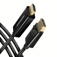 AXAGON RVD-HI14C2 DisplayPort zu HDMI Adapterkabel 4K/30 Hz 180 cm lang - Kabel - Digital/Display/Video