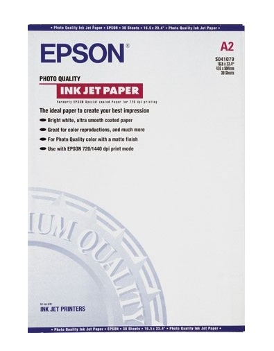 A4 Papier photo Epson Papier photo Papier et étiquettes Epson S041061 papier  photo jet d'encre 102 g/m² A4 (100 feuilles) s041061