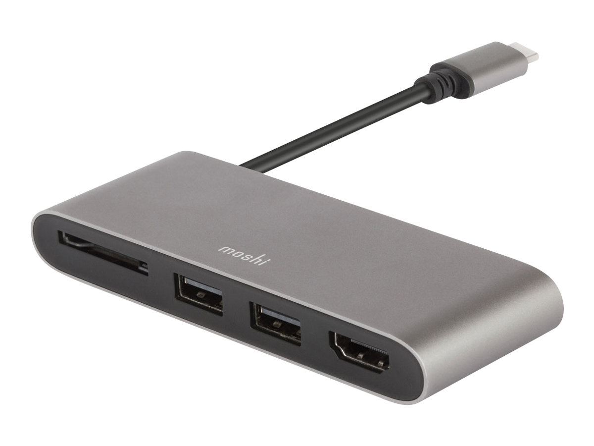 Moshi 99MO084213 hub di interfaccia USB 3.2 Gen 1 (3.1 Gen 1) Type-C 5000 Mbit/s Grigio