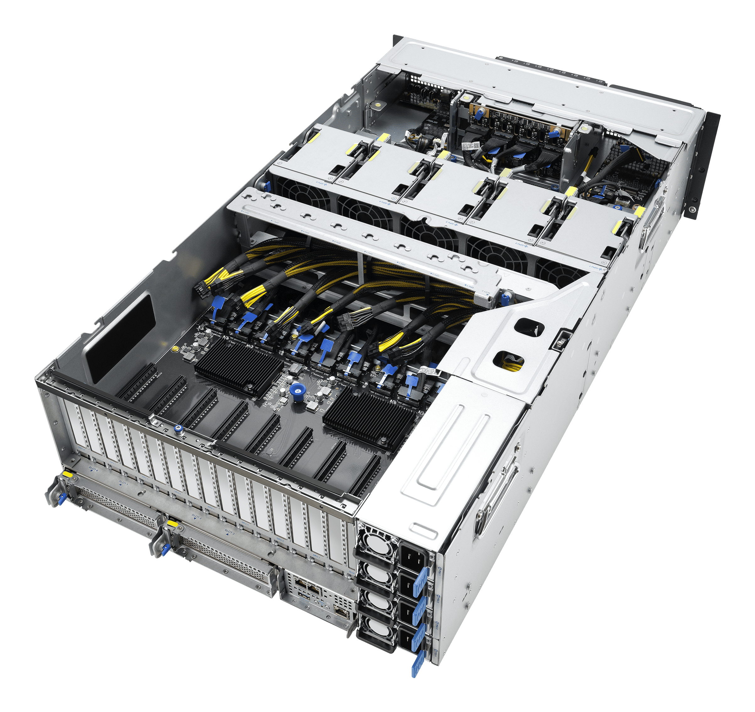ASUS ESC8000A-E13P LGA 6096 Armadio (4U) Argento, Nero