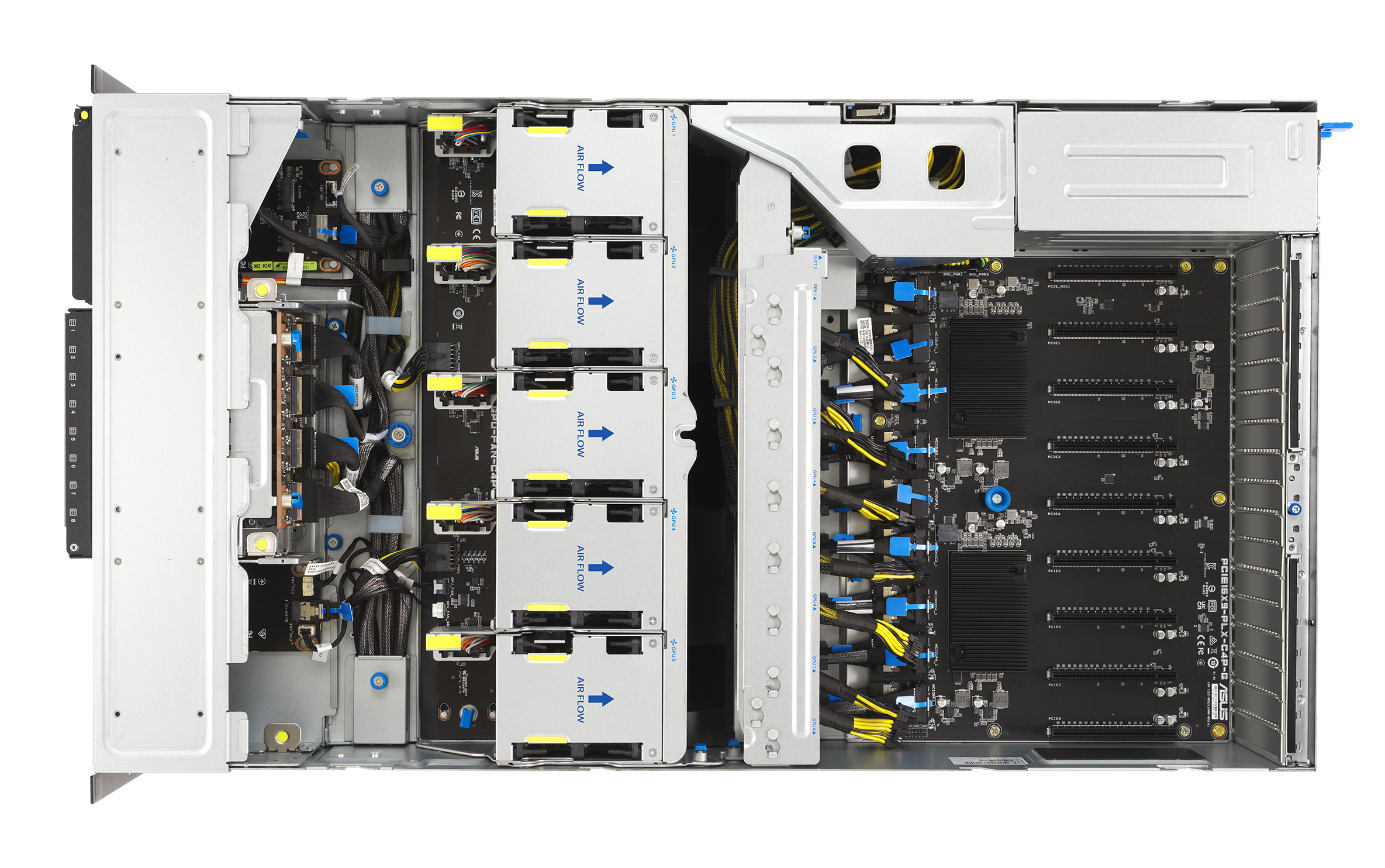 ASUS ESC8000A-E13P LGA 6096 Armadio (4U) Argento, Nero