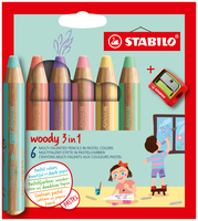 STABILO woody 3 in 1 Couleurs assorties 6 pi�ce(s)