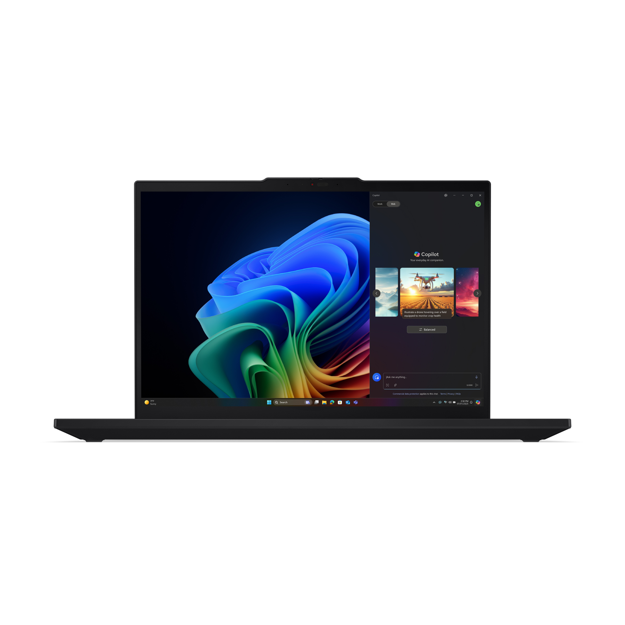 Lenovo ThinkPad T16 Gen 4 (AMD) Copilot+ PC AMD Ryzen AI 7 350 Port�til 40,6 cm (16) WUXGA 32 GB DDR5-SDRAM 1 TB SSD Wi-Fi 7 (802.11be) Windows 11 Pro Alem�n Negro