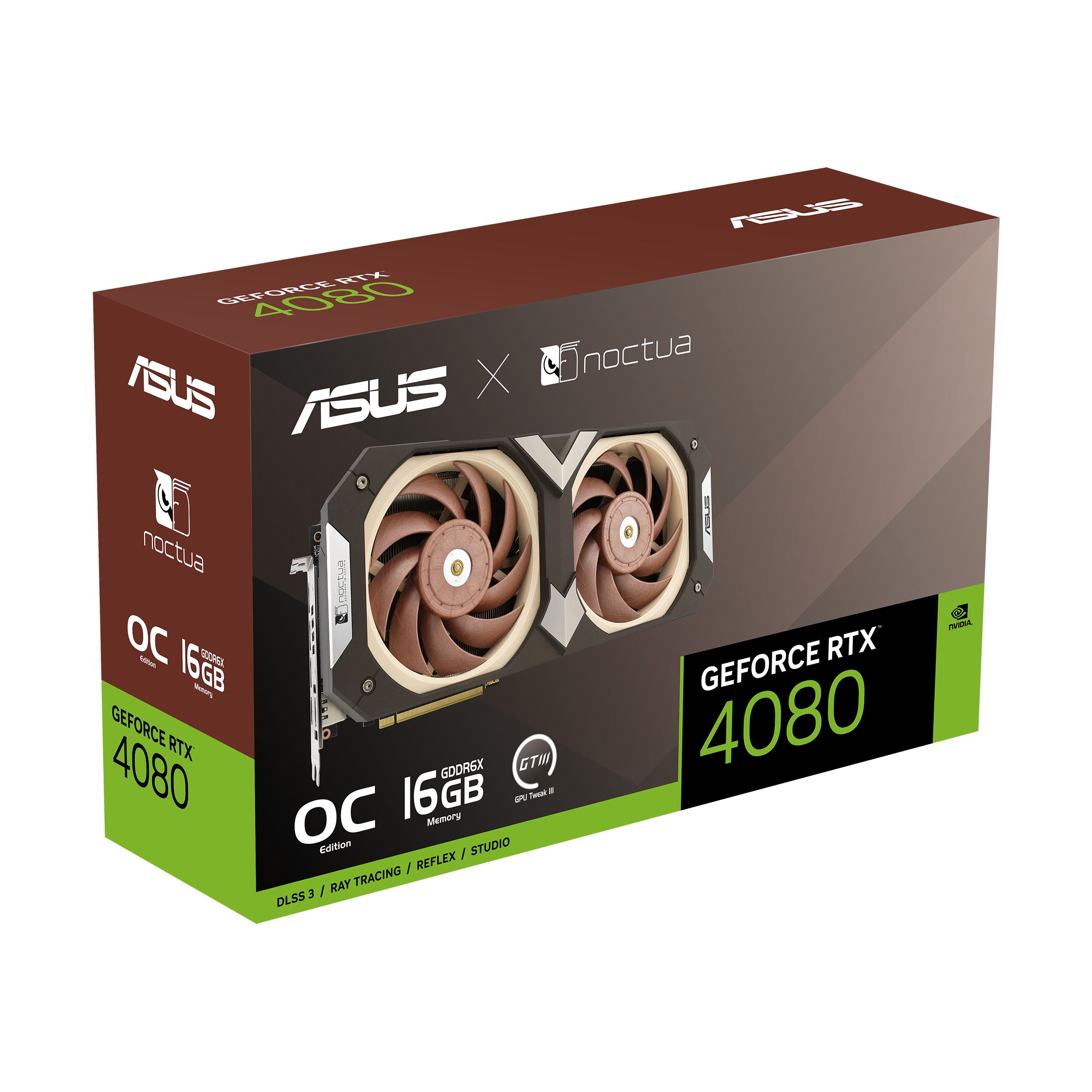 ASUS RTX4080-O16G-NOCTUA NVIDIA GeForce RTX 4080 16 Go GDDR6X