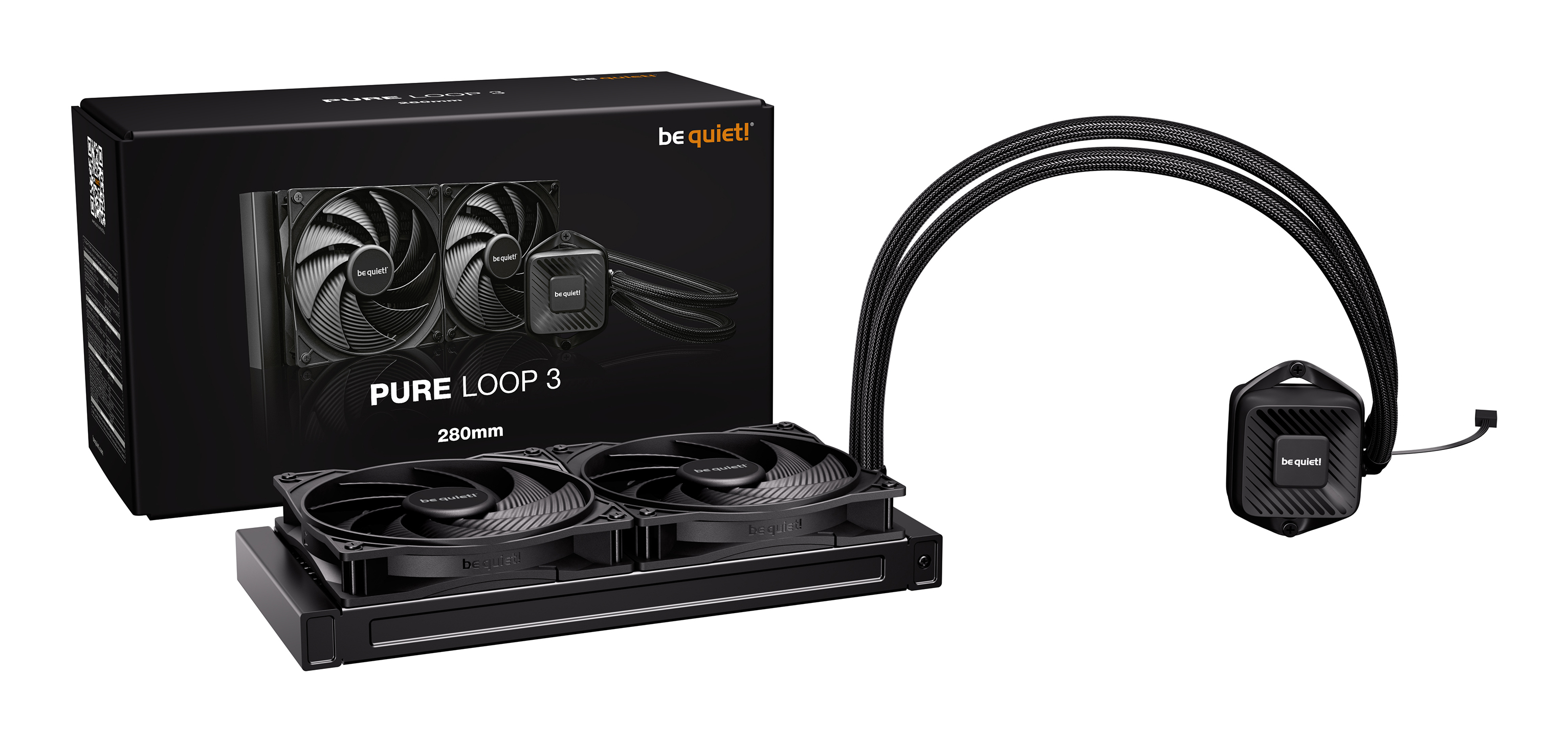 Be Quiet! Pure Loop 3 - Prozessor-Fl�ssigkeitsk�hlsystem - K�hlergr��e: 280 mm - (f�r: LGA1851, LGA1700, LGA1200, LGA1151, LGA1150, LGA1155, AM4, AM5)