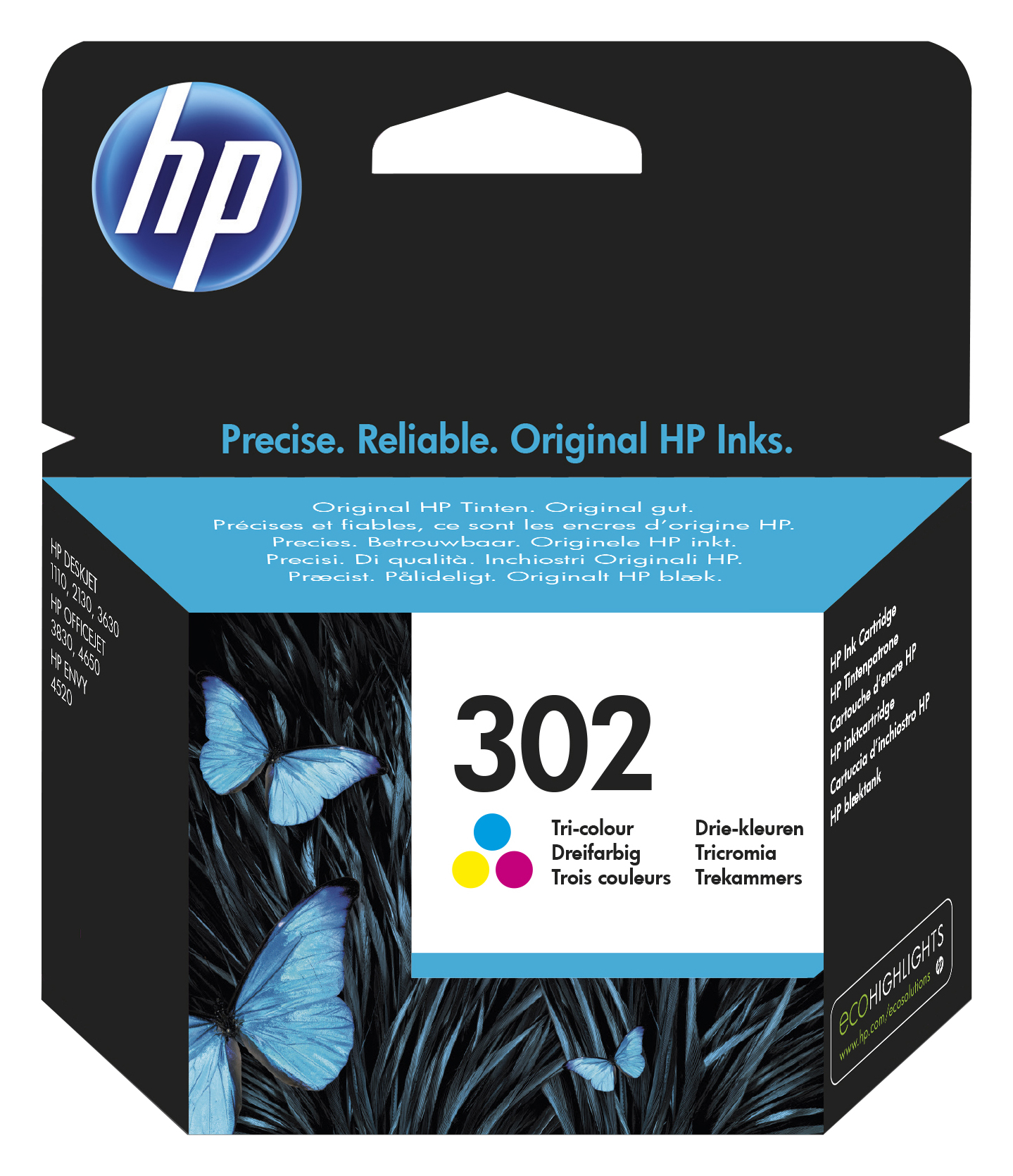 HP 302 Cartouche d encre trois couleurs authentique