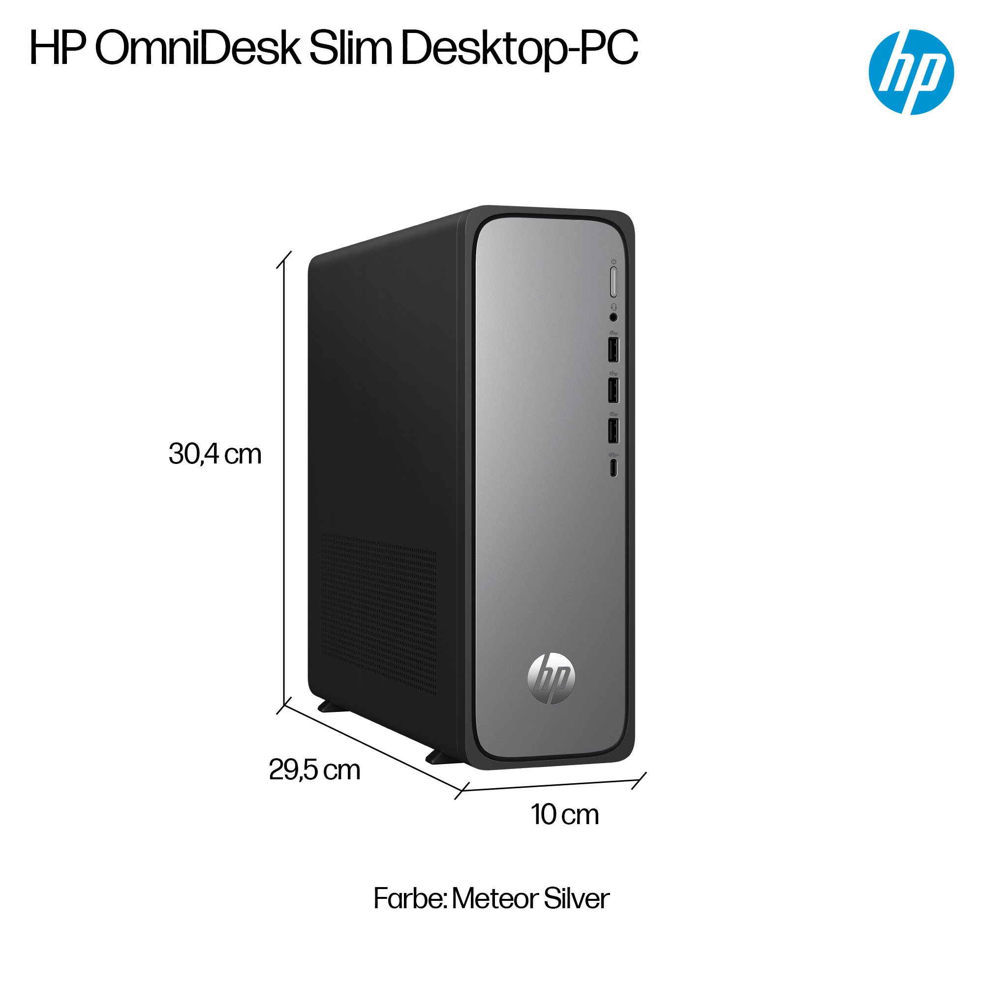 HP OmniDesk Slim Tower S03-0030ng Intel Core i3-14100 - Core i3 - 16 GB