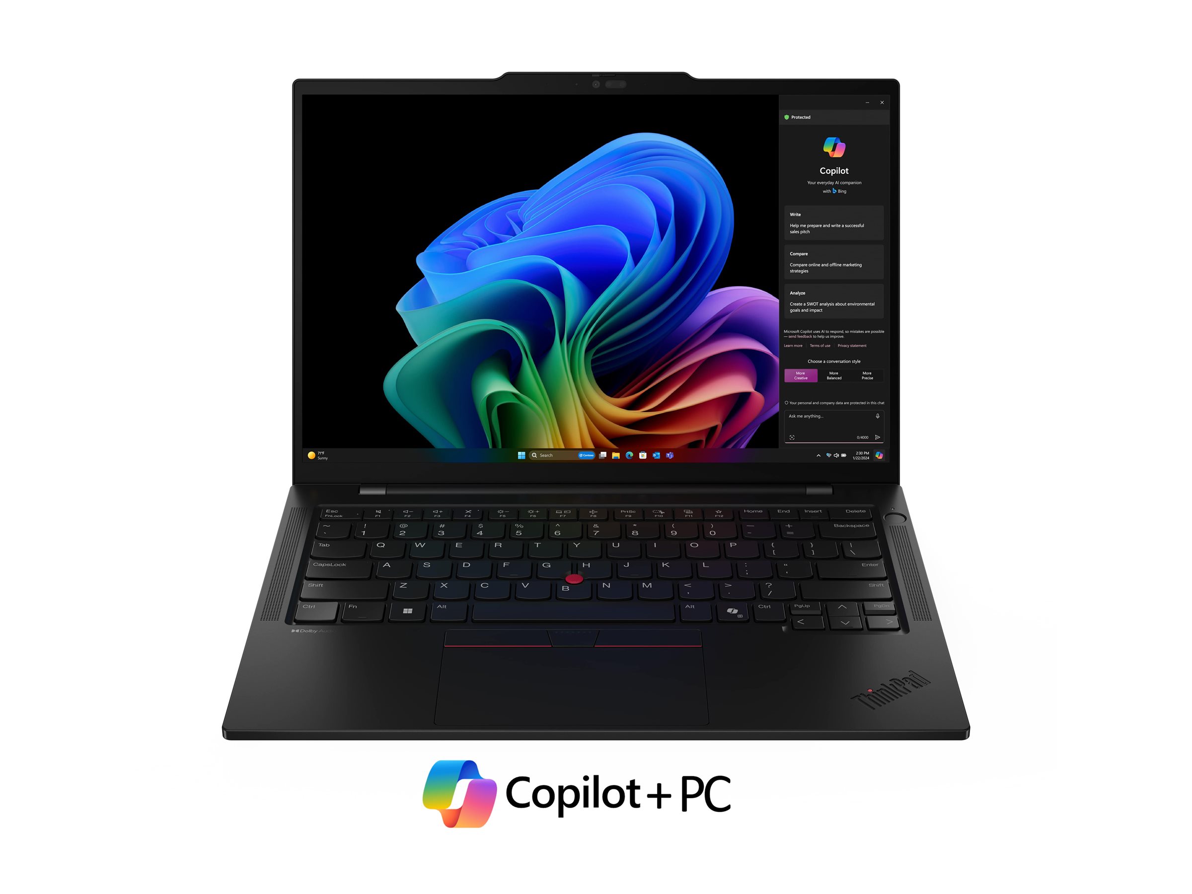 Lenovo ThinkPad T14s Gen 6 21N1 - 180°-Scharnierdesign - Snapdragon X Elite X1E-78-100 / 3.4 GHz - Win 11 Pro (auf ARM)