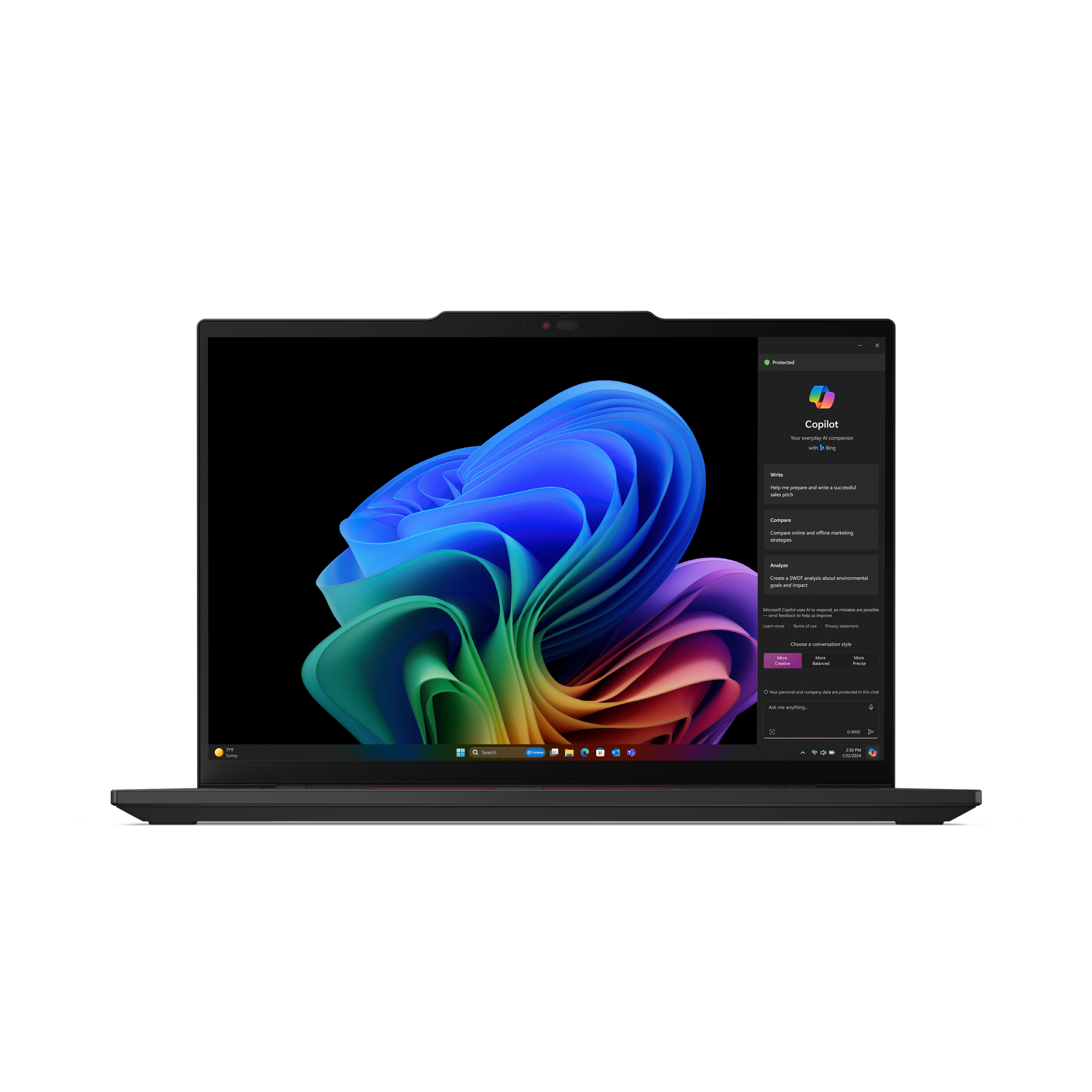 Lenovo ThinkPad T14s Gen 6 21N1 - 180°-Scharnierdesign - Snapdragon X Elite X1E-78-100 / 3.4 GHz - Win 11 Pro (auf ARM)