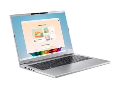 Acer Aspire 14 AI A14-61M - 180�-Scharnierdesign - AMD Ryzen AI 5 330 / 2 GHz - Win 11 Home - Radeon 820M - 16 GB RAM - 1.024 TB SSD NVMe, QLC - 35.6 cm (14)