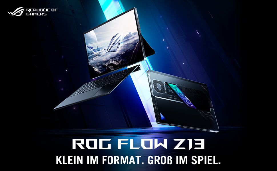 ASUS ROG Flow Z13 GZ302EA-RU073W AMD Ryzen Al Max+ 395 Hybrid (2-in-1) 34 cm (13.4) Touchscreen WQXGA 32 GB LPDDR5x-SDRAM 1 TB SSD Wi-Fi 7 (802.11be) Windows 11 Home German Black