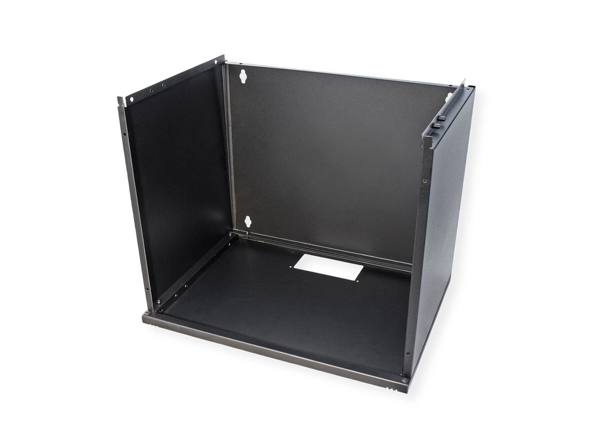 ROLINE Basic - Geh�use - Set, 540x400 BxT - geeignet f�r Wandmontage - RAL 9005, Jet Black - 9U - 48.3 cm (19)