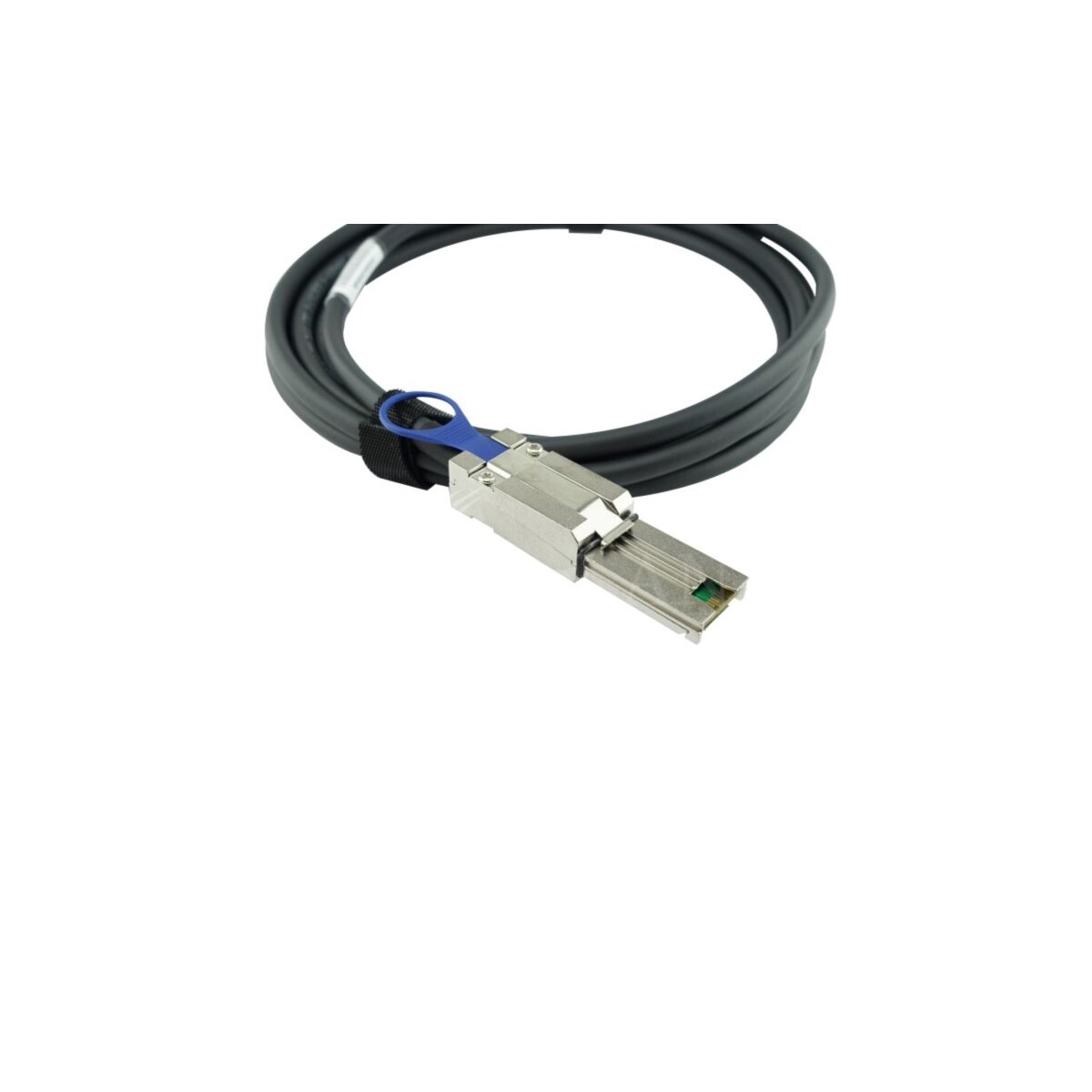 BlueOptics CBL-SAST-0549-BL cable infiniBanc 3 m MiniSAS-HD (SFF-8644) MiniSAS (SFF-8088) Negro, Plata