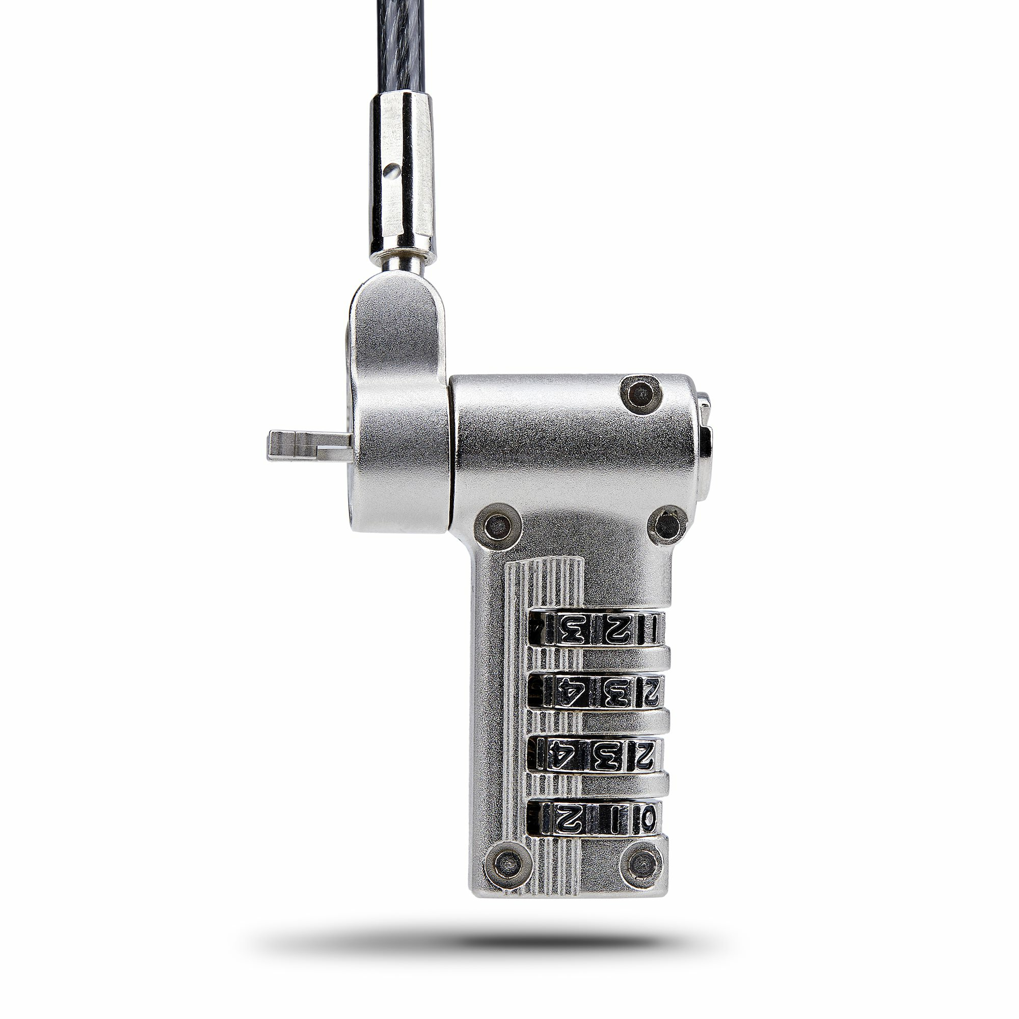 StarTech.com 25-Pack Laptop Lock, Compatible w/Noble Wedge/Nano/K-Slot - Sicherheitskabelschloss - Silber, Schwarz - 2 m - TAA-konform (Packung mit 25)