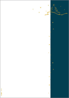 Sigel Weihnachtsbriefpapier Christmas Tree petrol Motiv DIN A4 90 g/qm 100 - 90 g/m� - A4