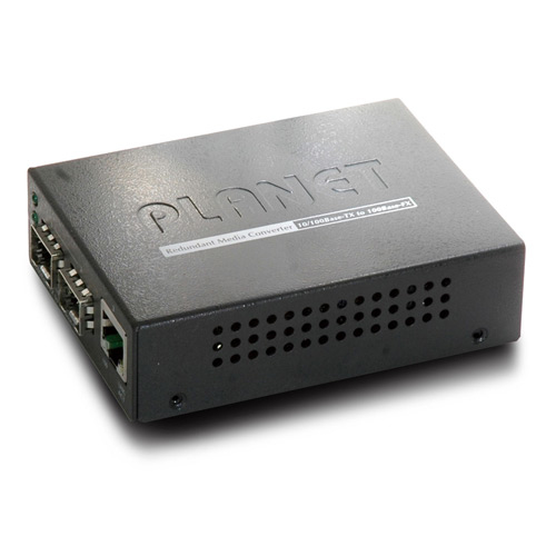 PLANET FT-1205A convertidor de medio 200 Mbit/s Negro