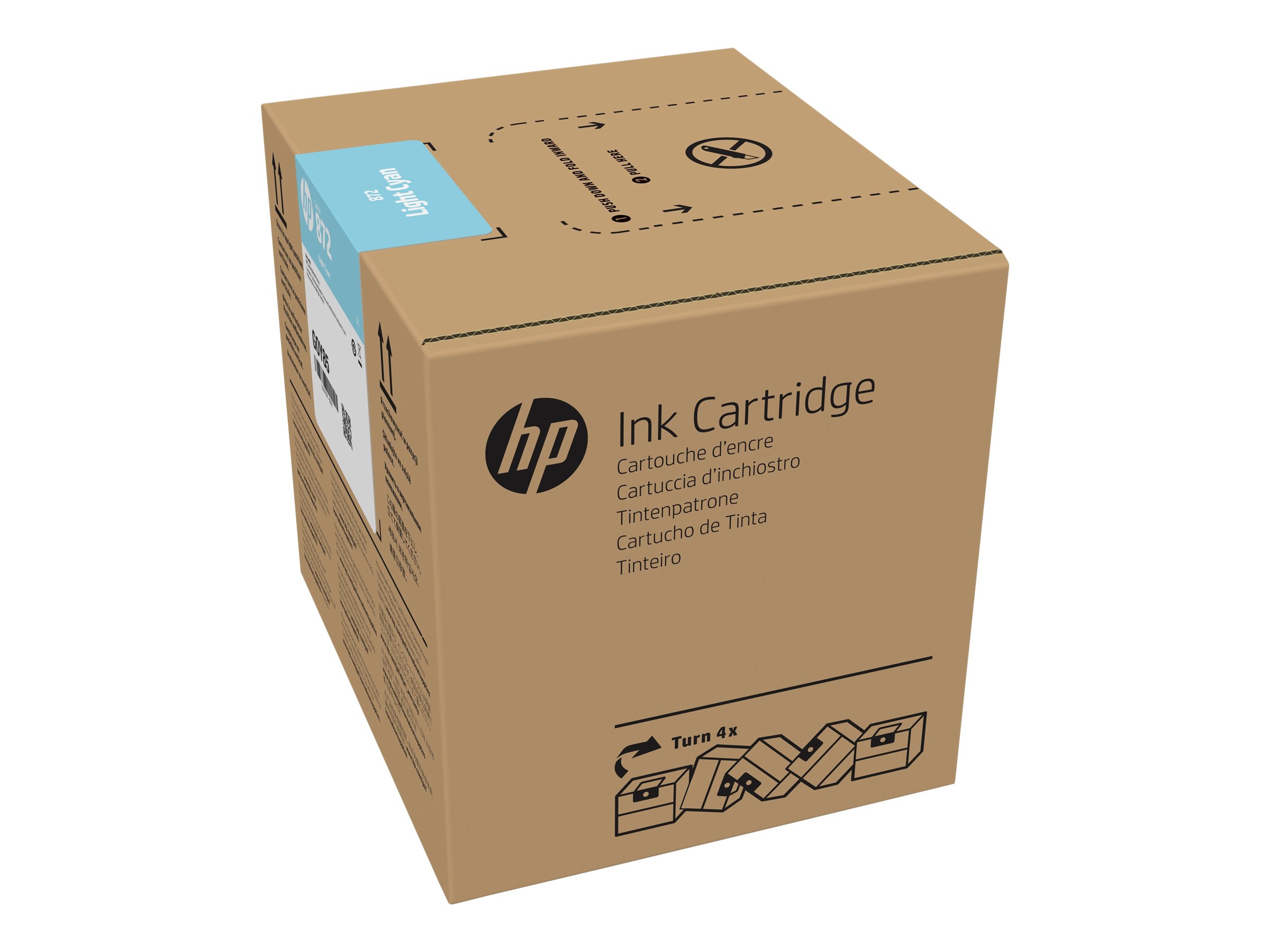 HP 872 3-liter Light Cyan Latex Ink Cartridge