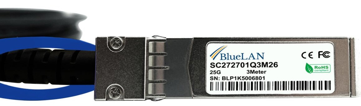 BlueOptics Alto Networks SFP28-DAC-5M kompatibles BlueLAN DAC SFP28 SC272701Q5M26