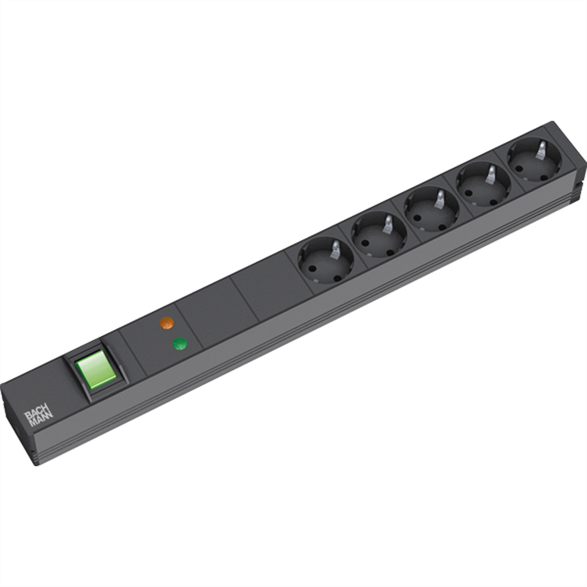Bachmann 333.537 unit� di distribuzione dellenergia (PDU) 5 presa(e) AC 1U Nero