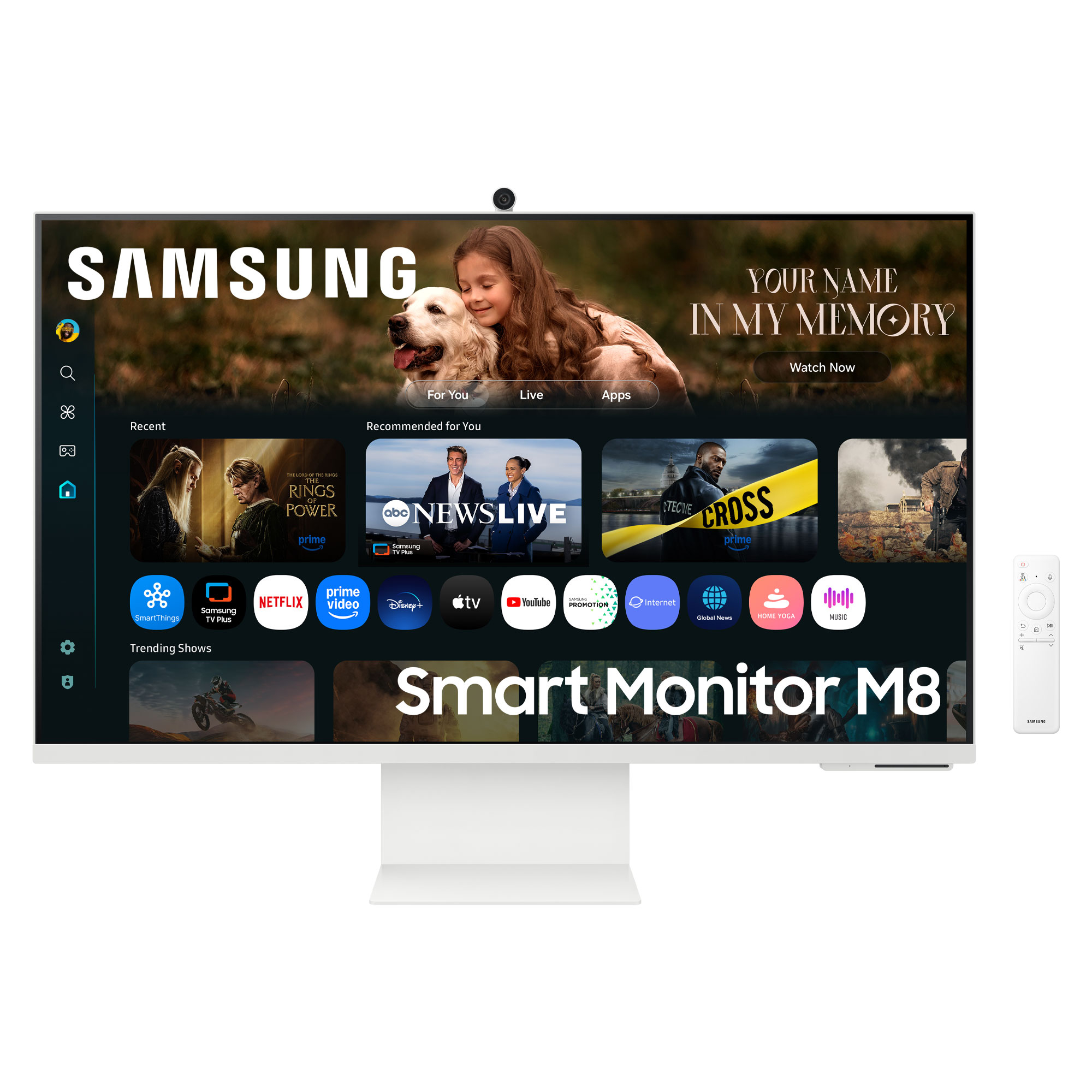 Samsung M8 M80F pantalla para PC 81,3 cm (32) 3840 x 2160 Pixeles 4K Ultra HD LCD Blanco