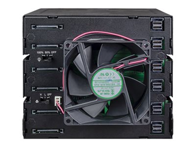 Icy Dock ToughArmor MB924IP-B - Laufwerksschachtadapter - 3 x 5,25 bis 24 x 2,5 (3 x 13,3 cm bis 24 x 6,4 cm)