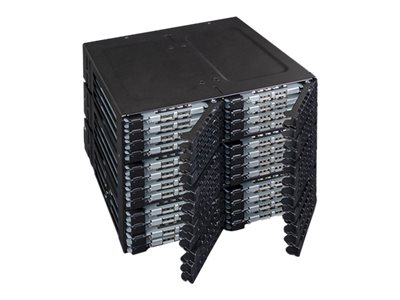 Icy Dock ToughArmor MB924IP-B - Laufwerksschachtadapter - 3 x 5,25 bis 24 x 2,5 (3 x 13,3 cm bis 24 x 6,4 cm)