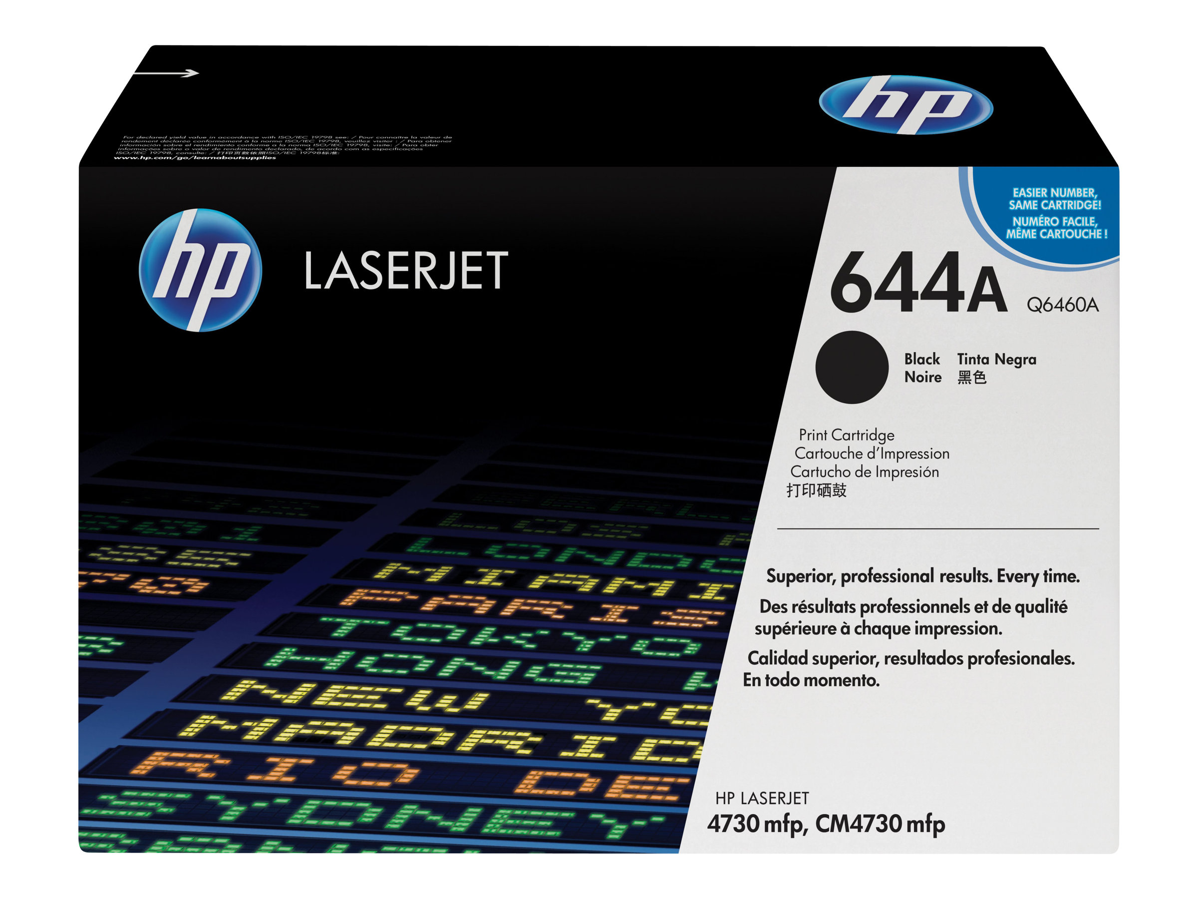HP 644A - Q6460A - Toner schwarz - fr Color LaserJet 4730mfp, 4730x, 4730xm, 4730xs, CM4730, CM4730f, CM4730fm, CM4730fsk