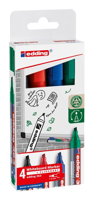 EDDING Whiteboard-Marker 363 farbsortiert 1.0 - 5.0 mm