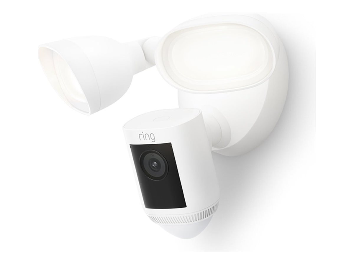 Ring Floodlight Cam Wired Plus - Netzwerk-�berwachungskamera - Au�enbereich - witterungsbest�ndig - Farbe (Tag&Nacht)