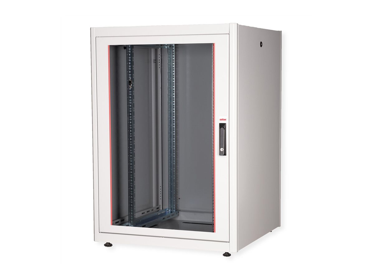 ROLINE Basic - Schrank Netzwerkschrank - Glas T�r, 800 x 800 (B x T)