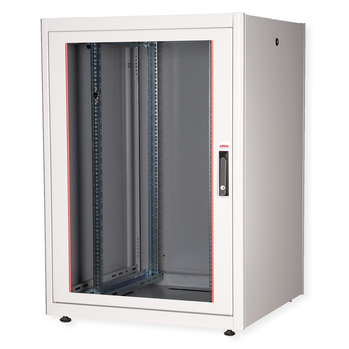 ROLINE Basic - Schrank Netzwerkschrank - Glas T�r, 800 x 800 (B x T)