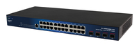 ALLNET Switch smart managed Layer2 24x GbE 4x SFP+ 19 L�fterlos - Switch - 128 Gbps