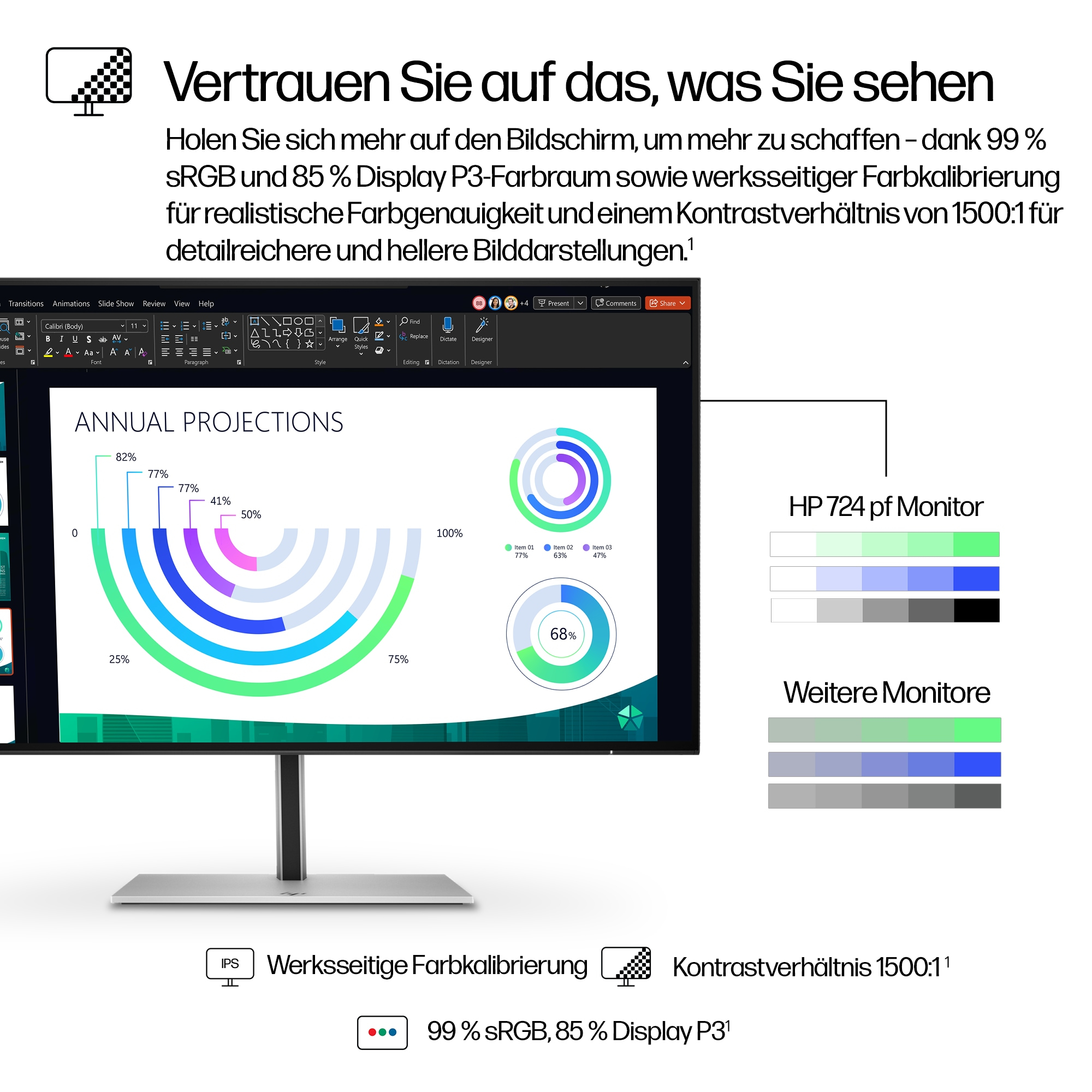 HP Monitor FHD de la serie 7 Pro de 23,8 pulgadas: 724pf sin PVC