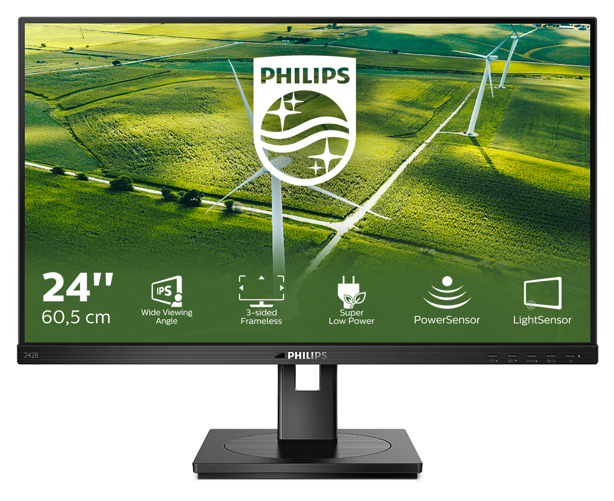 Philips 242B1G/00 LED display 60.5 cm (23.8) 1920 x 1080 pixels Full HD Black