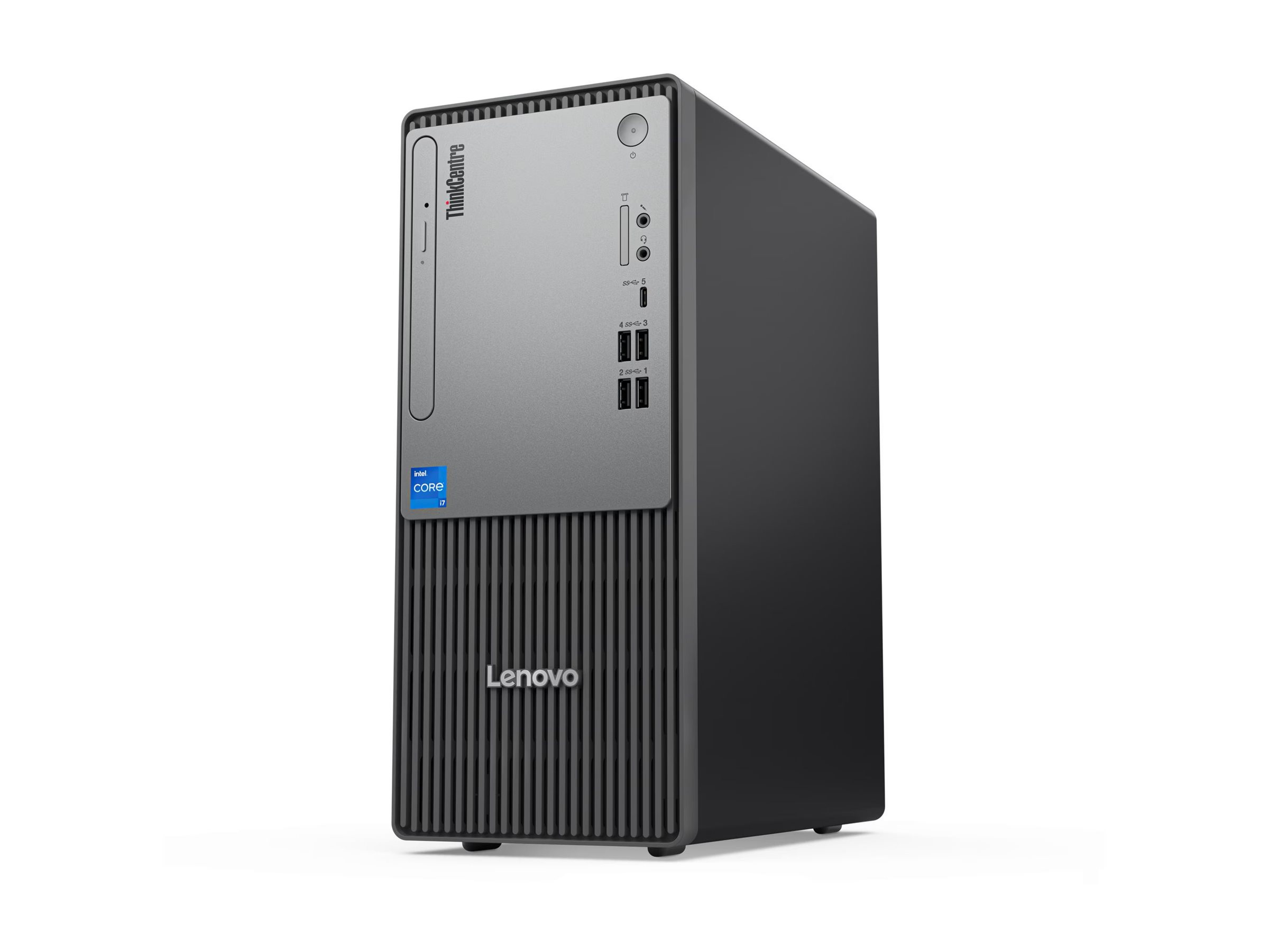 Lenovo ThinkCentre neo 50t Gen 5 Intel Core i3 i3-14100 8 GB DDR5-SDRAM 512 GB SSD Windows 11 Pro Tower PC Black, Grey